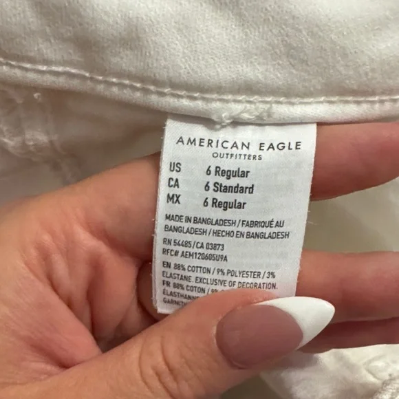 American Eagle Outfitters Women's White Skinny Jeans - Picture 5 of 5